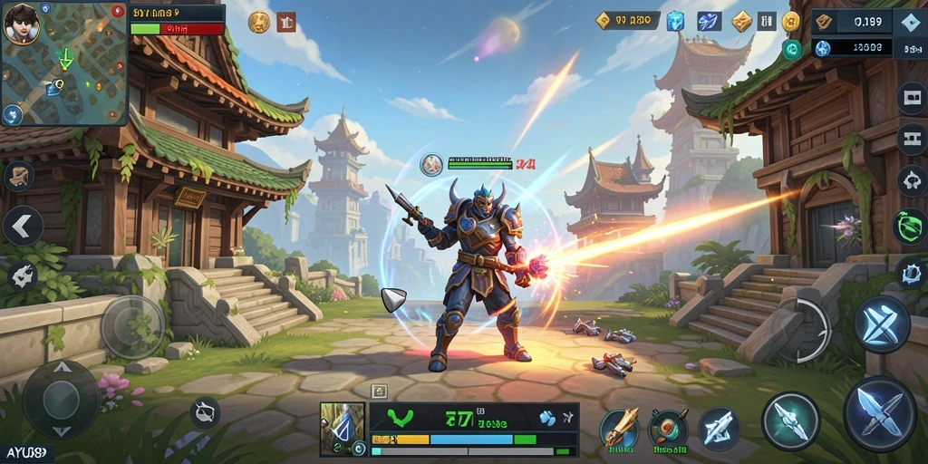 Tampilan menarik dari gameplay AYU89 di medan perang strategi.