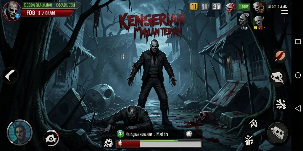 Gameplay FO8 dengan suasana horor yang menegangkan dan menakutkan.