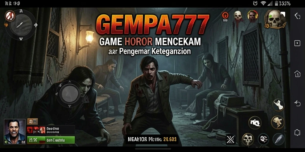 Screenshot utama GAME HOROR menampilkan gameplay menegangkan dari GEMPA777.
