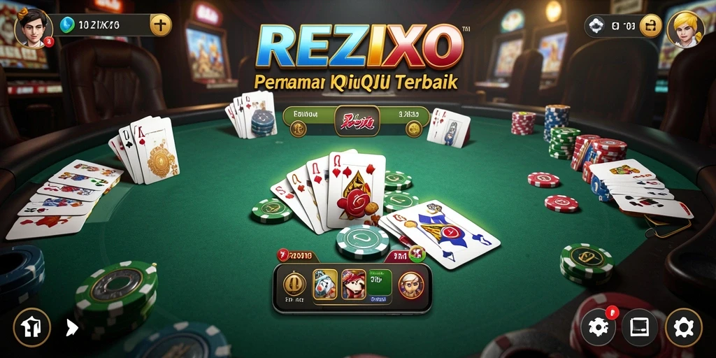 Screenshot REZIXO menampilkan aksi seru permainan QiuQiu.
