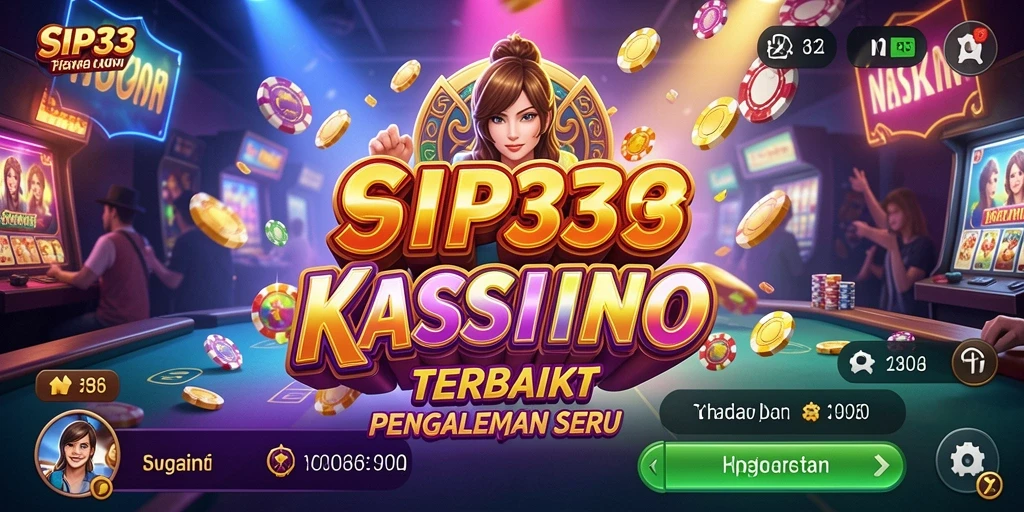 Tampilan menarik gameplay SIP33 dengan suasana kasino yang menggembirakan.
